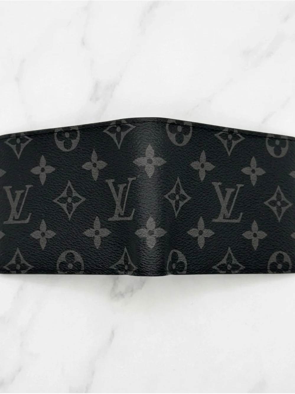 Louis Vuitton Men's Monogram Canvas Card Holder Wallet - Black M61695